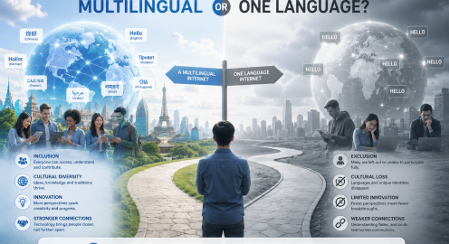 Will the Future of the Internet Be Multilingual or Shared Through One Common Language?