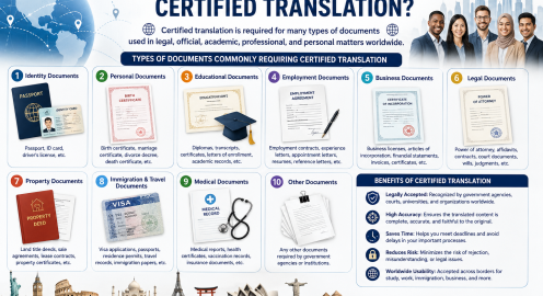 What Documents Require Certified Translation?