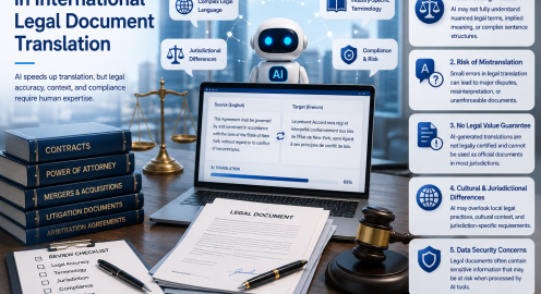 Why Businesses Should Not Fully Rely on AI for Legal Translation