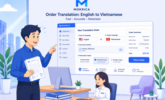 Bắt đầu ngay – Đặt dịch công chứng chỉ trong vài bước