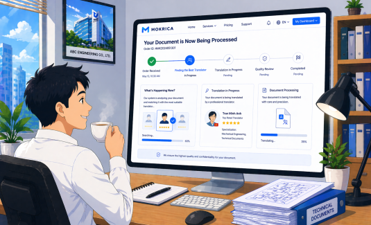 Giải pháp dịch chuyên ngành trên Mokrica