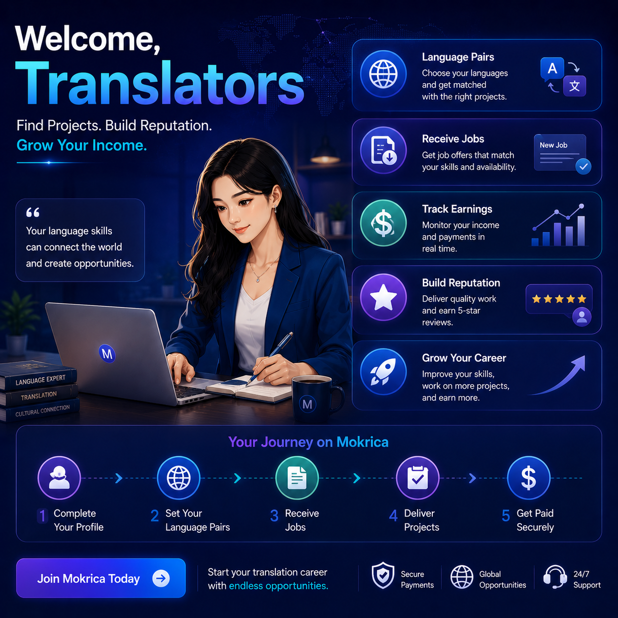 Tạo tài khoản dịch giả