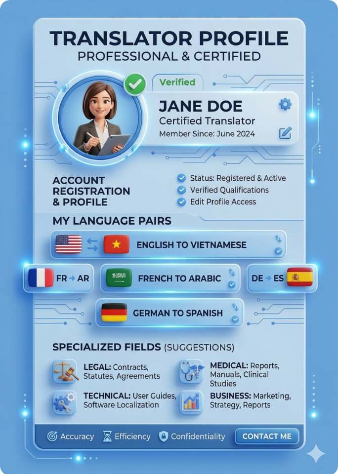 Hồ sơ dịch giả